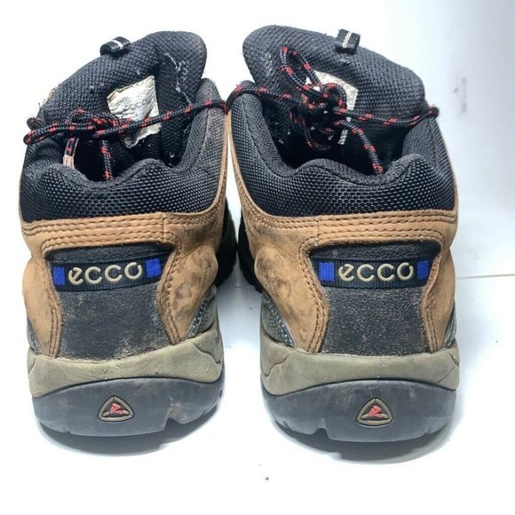 ECCO Mens Hiking Trail Boots Brown Black Leather main image 7